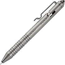 SMOOTHERPRO Penna A Sfera A Scatto Con Meccanismo Bolt Action - Acciaio Inossidabile Nero - Compatibile Pilot G2 - Penna Antistress EDC Con Foro Portachiavi