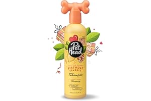 Pet Head Birthday Sparkle Shampooing pour Chien | Parfum Barbe à Papa | Végétalien | Naturel | Formule Douce pour Chiots | 300ml