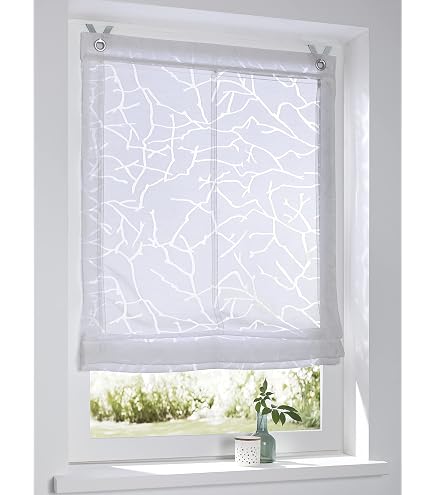 Joyswahl Tenda A Pacchetto In Voile Alexia - Trasparente, Tinta Unita, Con Passanti - 140x140 Cm, Bianco - Per Interni Moderni E Rustici