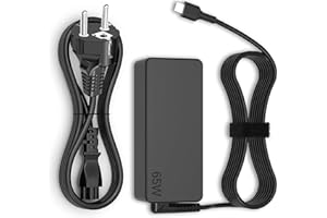 Ankink Compatible con Lenovo 65W USB-C Cargador portátil, Compatible con portátiles Lenovo, Adecuado para Lenovo ThinkPad X1 T14 T15 T480 T490 T580 X13 X280, Adecuado para Todos los Puertos Tipo C