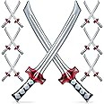 SYOSI 10 Pcs Inflatable Ninja Samurai Swords, Inflatable Sword Toys Ninja Theme Toys for Girls and Boys Birthday Party & Cosplay (Black and Red)
