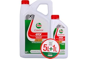 CASTROL GTX 5W-30 RN17, Huile Moteur, 5+1L