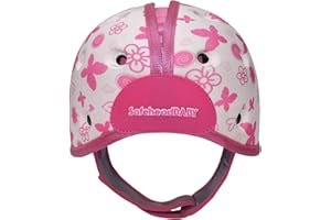 SafeheadBABY: Primé de Casque de sécurité pour bébé, Casque de Marche et de Rampe pour bébé, Protection de la tête des Tout-Petits, Extensible et réglable, Ultra-léger, testé et certifié