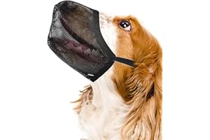 APKPESTERML Museruola Cane Piccola Taglia, Museruola per Cane Regolabile Museruola Antiabbaio in Nylon Museruola Traspirante in Rete Antiabbaio e Antimorso per Chihuahua Yorkshire Terrier Maltese (Nero3, L)