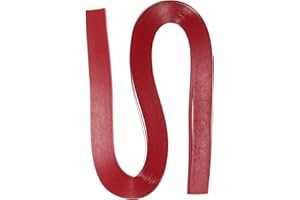 PATIKIL Quilling Strisce Carta 120pz 1/8"(3mm) 54cm Origami Carta Quilling Striscia per Arte Fai-da-Te Mano Artigianato Natale Luminoso Rosso