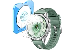 Rojeuinn 4 Stück Schutzfolie für Huawei Watch GT 6 46mm panzerglas, Kratzfest, extrem langlebig, HD-Displayschutzfolie