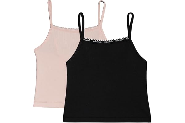 Calvin Klein jeans flickors linne, Rosa (Peachwhip/Pvhblack), 12-14 År
