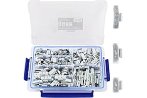 ‎TECPO TECPO 225x Auswuchtgewichte Sortiment, 5-30g Klebegewichte Wuchtgewichte Kleberiegel für Stahlfelgen