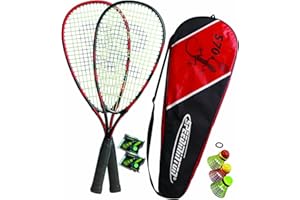 Speedminton®, Set di Accessori da Speedminton per Principianti, Rosso (Rot/Schwarz)