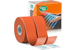VETKIN VetkinTape® Kinesiologie Tape für Tiere - (3cm*5m) | Kinesiotape für Pferde und Hunde | Latexfrei und TÜV-zertifiziertes Kinesiotapes | 25%+ stärkere Acryl-Klebeschicht (Orange)