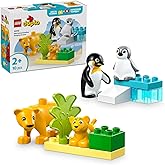 LEGO DUPLO Town Vahşi Hayvan Aileleri: Penguenler ve Aslanlar 10442-2 Yaş ve &Uuml;zeri &Ccedil;ocuklar i&ccedil;in Eğitici ve Yaratıcı Oyuncak 