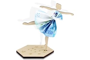 TAKULA Bailarina de Madera, Regalo de Dinero, Regalo de Dinero, Regalo de Dinero, Regalo de Amor Bailarina, Regalo de Amor Bailarina.