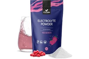 FOODIN Electrolyte pulver, röda bärsmaker 240 g, utan socker och fortfarande isotonisk