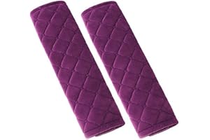 CHENGZI Universale Sicherheitsgurt-Polster, weiche Komfort-Sicherheitsgurt-Schultergurt-Bezüge (Lila-A)