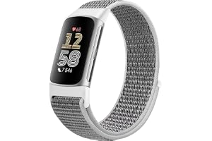 Runostrich Nylonarmband kompatibelt med Fitbit Charge 6/Fitbit Charge 5 armband ersättningsband nylon sport loop klockarmband