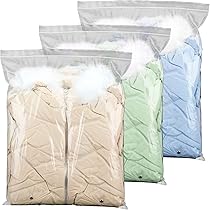 HIGA-JKL 20 Pack 50×60 Large Sealed Bag Storage Bag,Large Resealable Clear  Plastic Bags,Thickening and Durable,Storage Bag,Suitable for cotton  clothes, cotton pants, seasonal quilts, etc（No Hole） : Amazon.co.uk: Home &  Kitchen