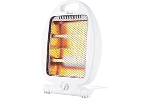 ARDES AR435C - Estufa de cuarzo Flexo Mini Plegable, calefacción por irradiación, 2 potencias 400 W/800 W, compacta, ideal para habitaciones pequeñas