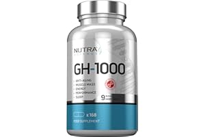 NUTRA SCIENCE GH-1000 for Men Hormone Suport | Anti-Aging, Muscle Growth, Energy, Sleep | 168 Vegan Capsules Muscle Growth Supplements