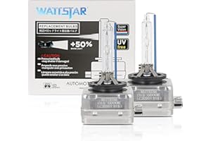 wattstar D1S 6000K, xenon Bulb Bulb Replacement bulb, d1s xenon bulb, Compatible with 85415XV2S1,66140,35W HID headlight bulbs, IP68 waterproof.Socket Type: Pk32d-2.(pack of 2)
