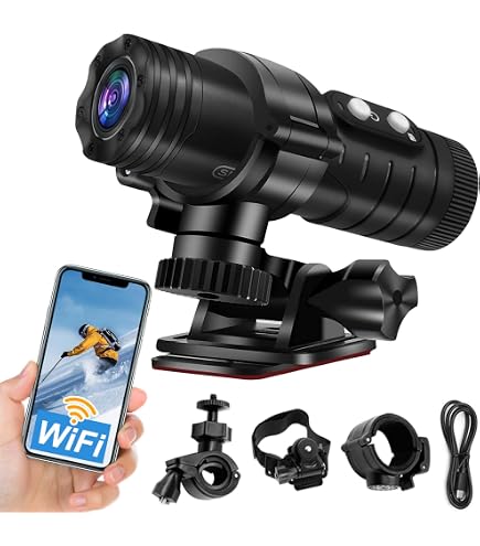 SecuraLen Body Cam 1080P HD - Grandangolo 120°, Obiettivo Rotante 180°, Visione Notturna E Rilevamento Movimento