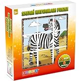 K&Uuml;PSS Safari Hayvanları 3D Puzzle - 9 K&uuml;p 6 Yapboz