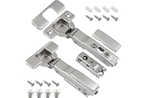 RUDIS-SPAREPARTS Scharnier Softclose passend für IKEA UTRUSTA Scharnier 110 und METOD Küche mit integr. Dämpfer Türscharnier – inkl. Anleitung für die Montage (2 Stück)