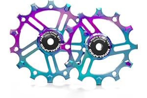 IMPALAPRO - Roldanas de Cerámica 12T/14T Aluminio CNC 7075 para 9-12V con Rodamiento Cerámico Sellado de Nitruro de Silicio - Roldanas de Cambio Compatibles con Tornillo de 4/5/6 mm