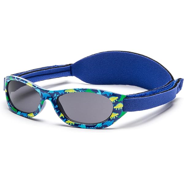 Lunettes De Soleil Bébé UV400 - 0 à 2 Ans - Bande Néoprène Réglable - Sans BPA - Kiddus