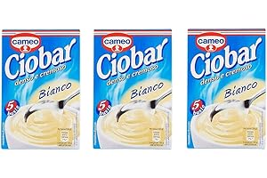 Cameo Ciobar Cioccolata calda istantanea, gusto Cioccolato Bianco, 21 g, 3 confezioni da 5 bustine