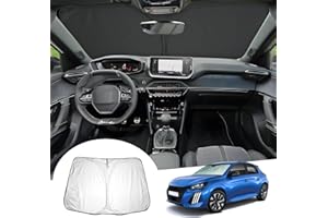 GAFAT 2019-2024 2025 Peugeot 208 e-208 Restyling Pare-Soleil Pare-Brise intérieur, Nouveau Peugeot 208 2023 GT Line Parasol Protection Solaire, Refroidissement Protection UV, Peugeot 208 Accessoires