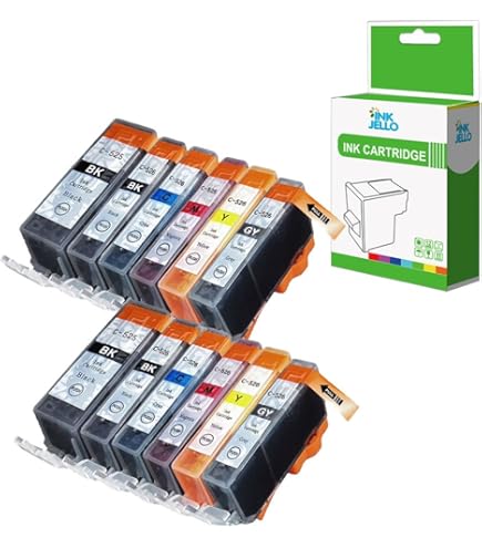 LCL Compatible Ink Cartridge CLI-526 CLI-526C CLI-526M CLI-526Y 2Cyan - View #9
