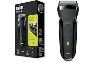 PROCTER & GAMBLE Braun Series 3 300s Golarka Elektryczna, Czarny, 2-Biegunowa, 260 G