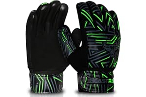 BEAST RAGE Gants de Gardien de But pour Enfants, garçons, Filles,Gants de Gardien de But de Football, Paume antidérapante en Latex 4MM,adhérence Accrue
