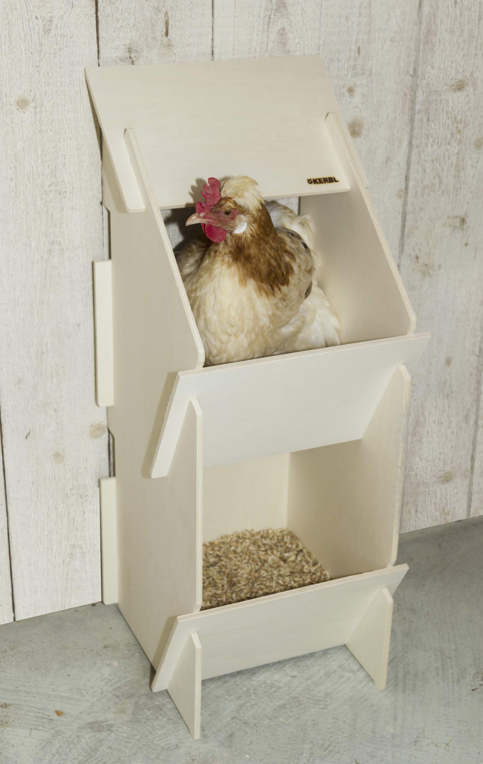 Kerbl 73005 - Nido per Gallina, in Legno, Non Montato, 30 x 35 x 83 cm
