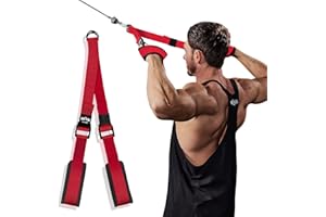 ‎INNSTAR INNSTAR Einhandgriff Kabelzug Griffe für Widerstandsbänder, Ideal für Home Gym Seilzug Fitness Kraftraining, Fitness Griffe Latzug Griff mit Heavy Duty D-Ring & Solid ABS