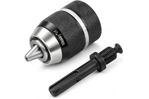 105118A professionell 13 mm nyckellös slagborrchuck med lås och SDS-adapter