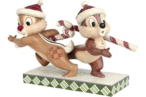 Disney Traditions Candy Cane Caper - Chip N Dale Figurine