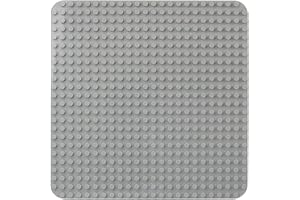 Celawork Large Building Baseplate Compatible with Duplo,Base Plates with 24 x 24 studs, 15"x15" Plate Sets for age1.5-5, Educational Toy