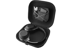 Linkidea Etui na słuchawki kompatybilne z Sony WH1000XM5, WH-ULT900N, WH-CH710N, WH1000XM3, WH1000XM4, ochronna twarda obudowa podróżna z kablem, przechowywanie ładowarki (ciemnoszara)