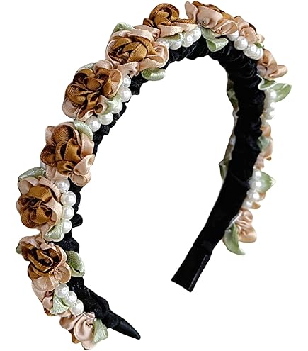 Serre-tête Couronne De Fleurs Blanc-vert - Guirlande Fleur Artificielle Bohème - Pour Oktoberfest, Carnaval, Mariage