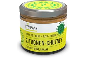 ‎BY SUSANN BY SUSANN - 02 ZITRONEN-CHUTNEY im Glas (1 x 150 g), Geschmackserlebnisse mit intensiven und natürlichen Aromen, fruchtig, herb, süß, scharf