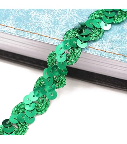 Paillettenband 12mm Breit - 25m Glitzerband Für DIY Näharbeiten