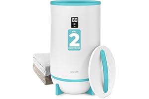 ‎SERENELIFE SereneLife Handtuchhalter Stehend Blau – Elektrischer Handtuchwärmer für 2 Handtücher Energiesparend und Mobil mit Timer, Handtuchtrockner mit Überhitzungsschutz und Auto-Abschaltung für Bad und Spa