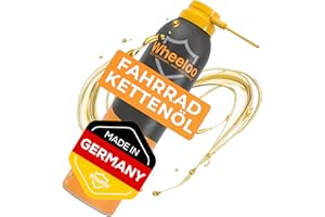 WHEELOO Kettenöl Fahrrad 300 ml I Made in Germany I Für Ebike, Mountainbike, Rennrad Kette I Kettenspray Öl E-Bike ready I Premium Kettenfett Pflege Spray e bike oil Fahrradkette Zubehör