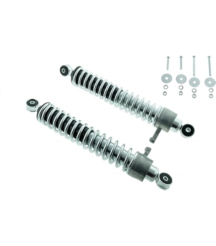 Tieferlegungs-Set Chrom Für Simson Schwalbe KR51 - 240mm Stoßdämpfer