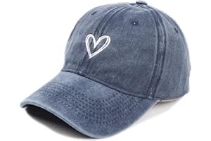 MAZELIKEHOOD Baseball Cap Adjustable Sport Unisex Breathable Heart Sun Hat for Women Men