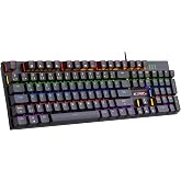 Claw's Rapidfire Red Switch Mekanik & Rainbow Rgb Aydınlatma Anti-Ghosting &Ccedil;ift Enjeksiyon 105 Tuşlu Full Form Mekanik Klavye