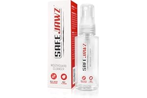 SafeJawz Anti-Microbial Disinfectant Cleaner and Freshener Spray for All Sports Gum Shields, Mouth Pieces and Mouthguards - 50ml Bottle