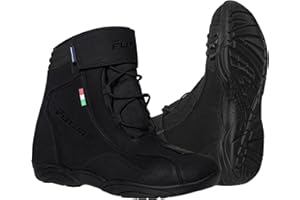PRO FUTURE Botas de moto de cuero para hombre Zapatos de moto cortos Botas de mo