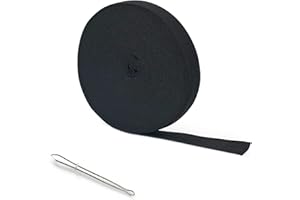 AHPYEUHK Nastro Elastico per Cucito 15mm Fettuccia Elastica Nero 12M Elastico per Sartoria Elastici per Cucire per Cucito Accessori Sartoria per Cucire Vestiti, Pantaloni,Cinghia Elastica Divani